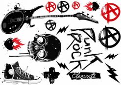 Punk Rock Tattoos / punktatueringar / fake tattoos