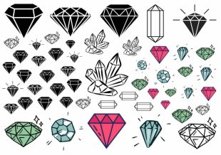 Diamanter falske tatoveringer.